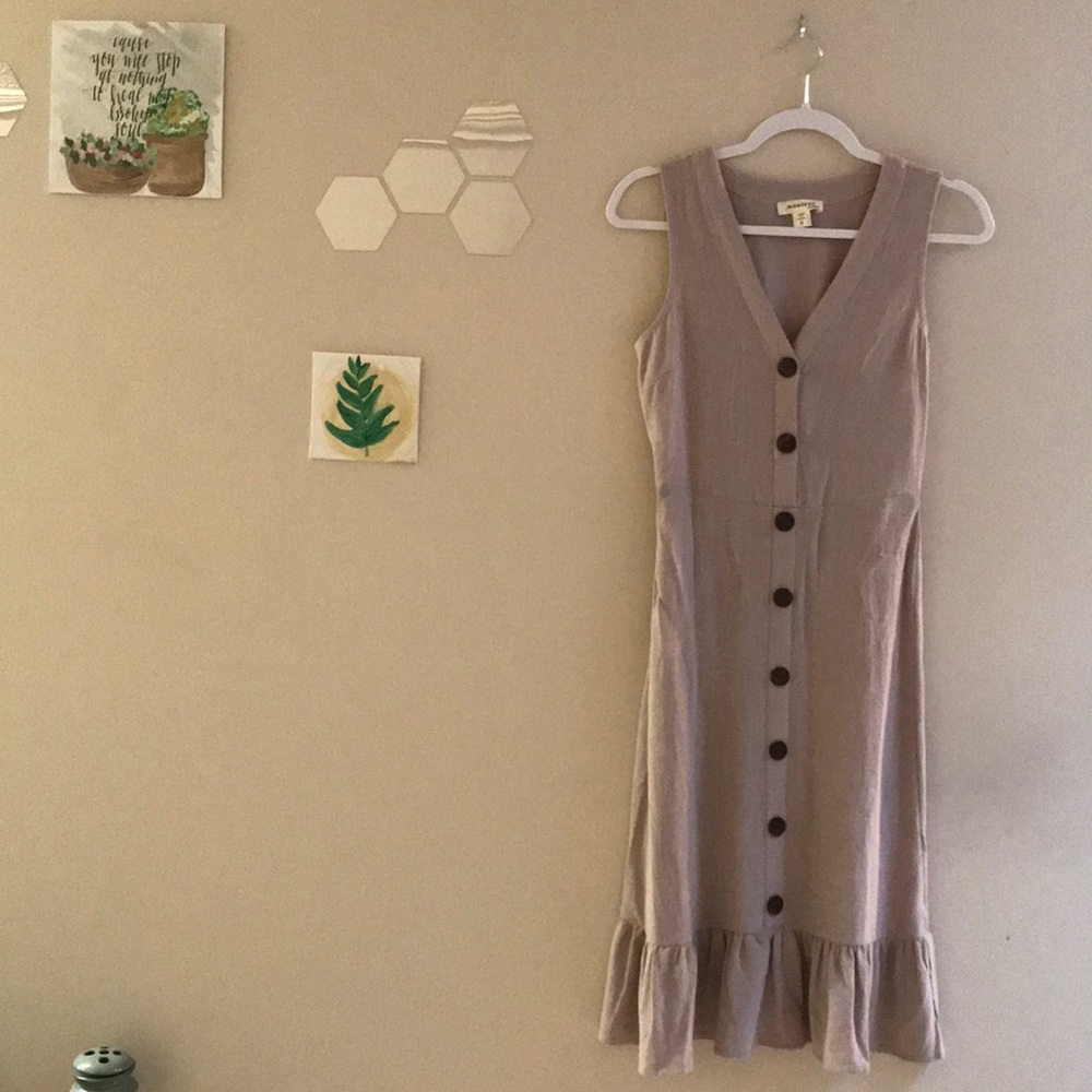 Gorgeous Mauve Monteau Dress with Buttons